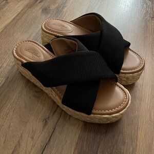 Black and Tan Textured Shoes